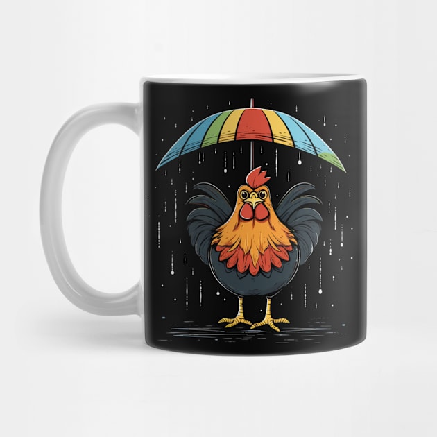 Chicken Rainy Day With Umbrella by JH Mart